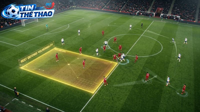 Khối pressing tầm cao và khoảng trống chết người ở phía sau.