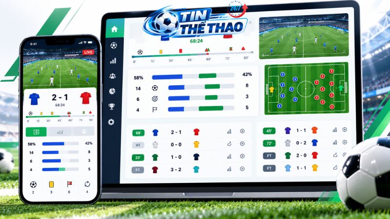 Theo dõi tỷ số trực tuyến và diễn biến bóng đá trong ngày.